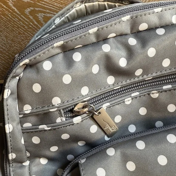 Ju-Ju-Be Gray Polka Dot Baby Bag - Picture 7 of 13